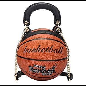 Leather basketball purse